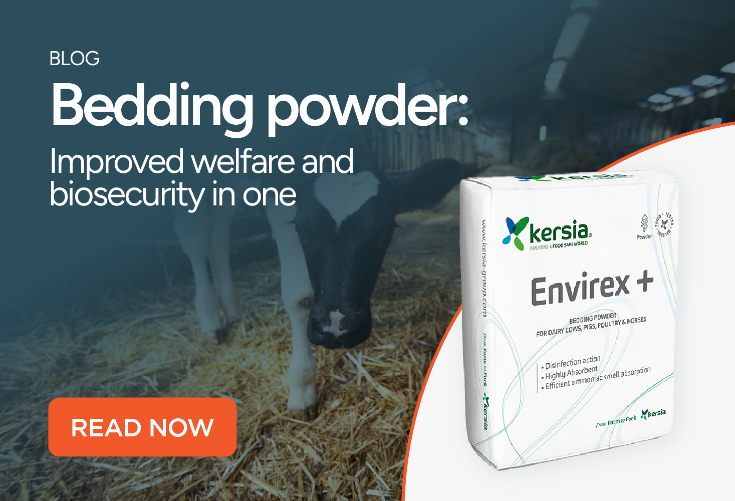 Bedding powder: improved welfare and biosecurity in one product