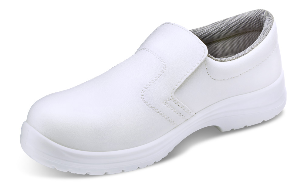 Micro-Fibre Slip On Shoe, White - Size 6 (39)