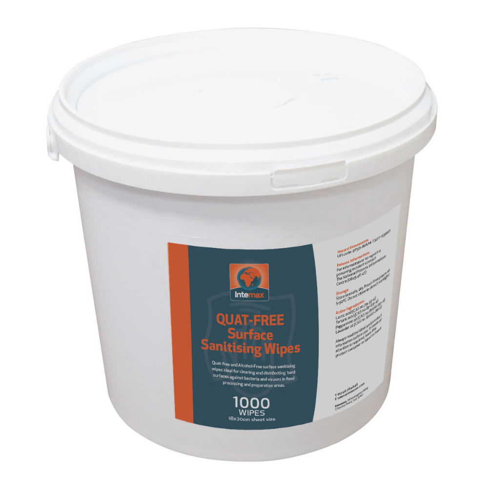 Intemax Anti Bacterial Wipes Bucket/1000