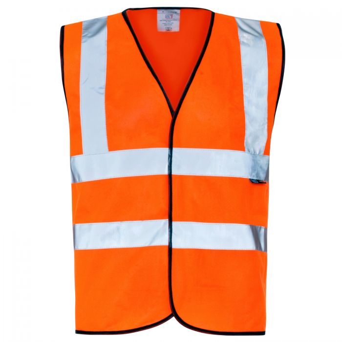 Hi VIS Orange Velcro Vest - XL