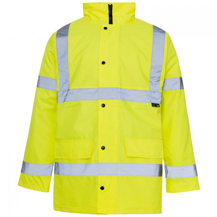 Hi Vis Yellow Parka Coat - Medium