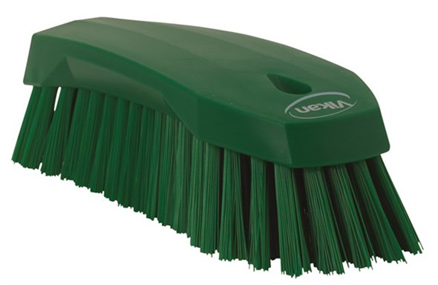 Vikan Hand Brush L, 200mm, Hard - Green