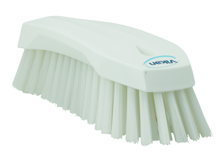 Vikan Hand Brush L, 200mm, Hard - White