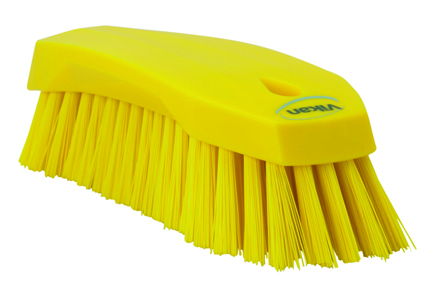 Vikan Hand Brush L, 200mm, Hard - Yellow