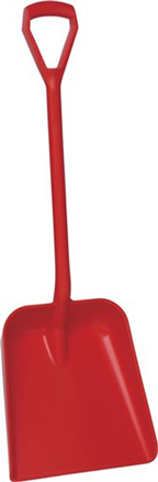 Vikan Shovel, D Grip, 346mm - Red