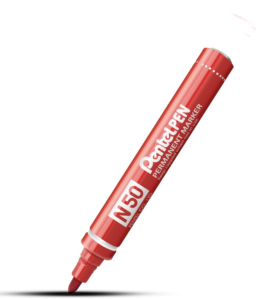 Pentel Permanent Marker, Pack of 12 - Red