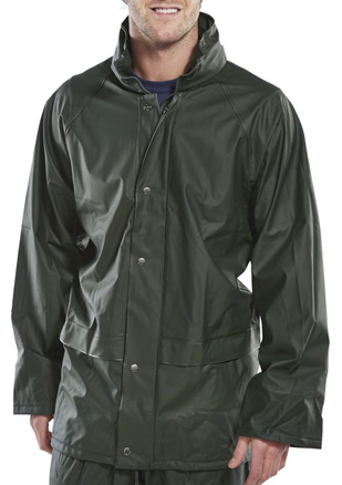 Waterproof Jacket, Olive Green - XL