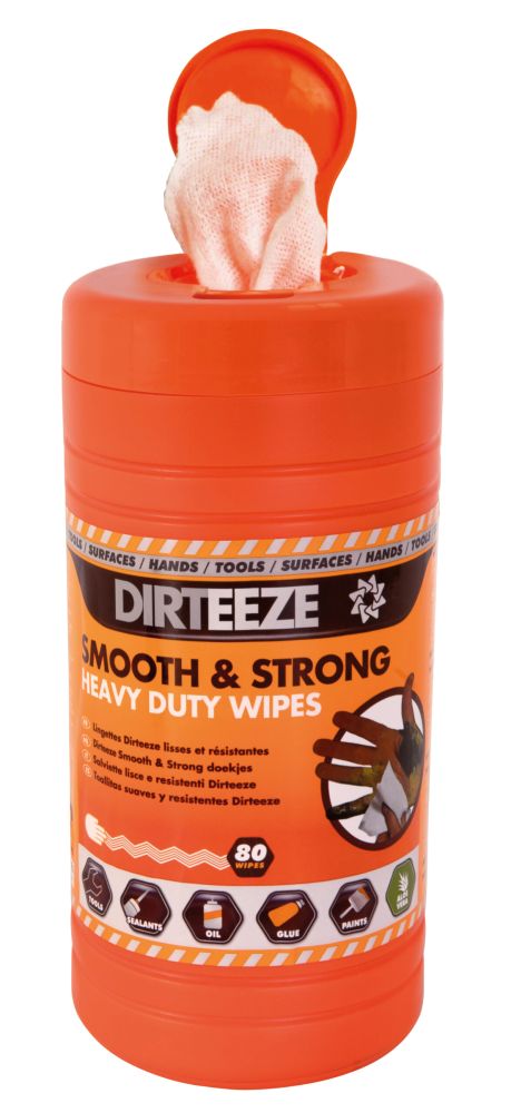 Dirteeze Smooth & Strong Wipes Tub/80