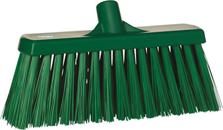 Vikan Broom, 330mm, Very hard - Green
