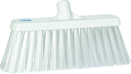 Vikan Broom, 330mm, Very hard - White