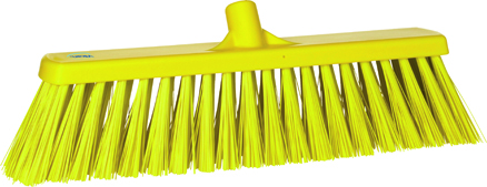 Vikan Broom, 530mm, Very hard - Yellow