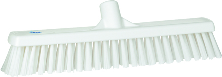 Vikan Broom, 410mm, Soft/Hard - White