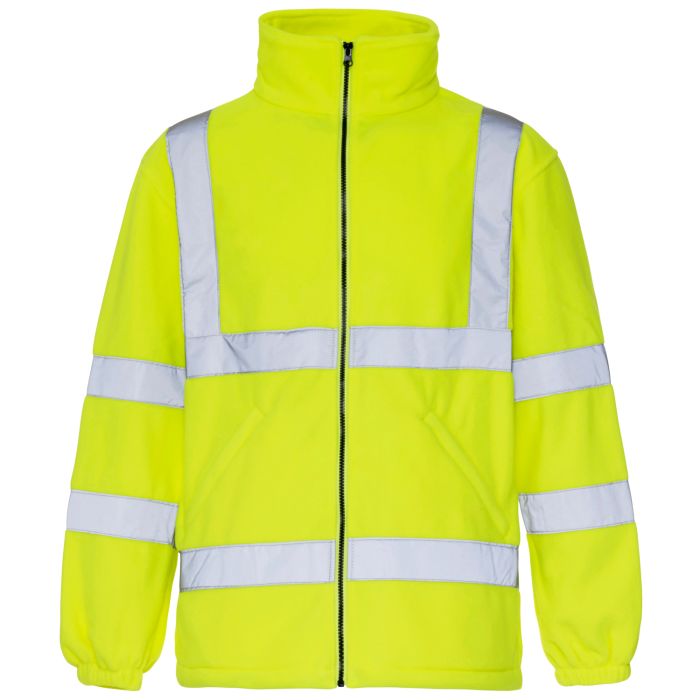 Hi-Vis Yellow Fleece Jacket - 4XL