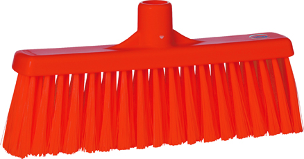 Vikan Broom w/ Straight Neck, 310mm, Medium - Orange