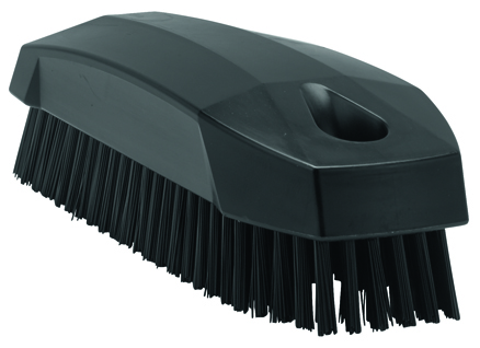 Vikan Hand Brush S / Nailbrush, 130mm, Hard - Black