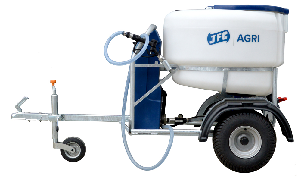 JFC ATV Milk Kart, 340L - With Mixer & Pump (Blue Lid)