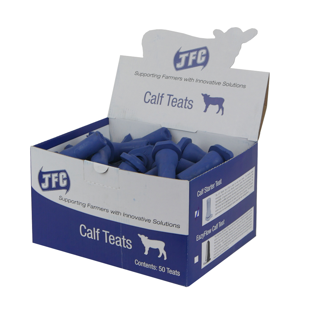 JFC Calf Starter Teat, Blue - Pack of 50