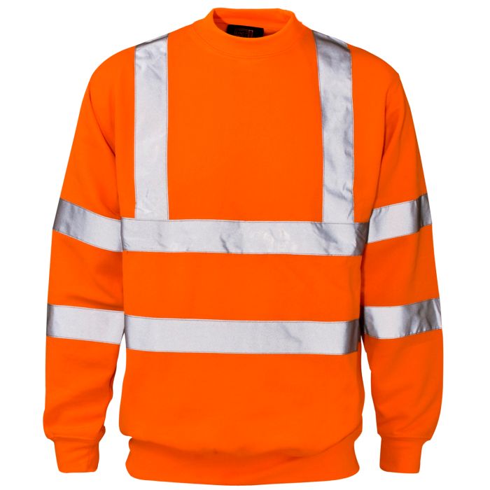 Hi Vis Orange Crew Neck Sweatshirt - XL