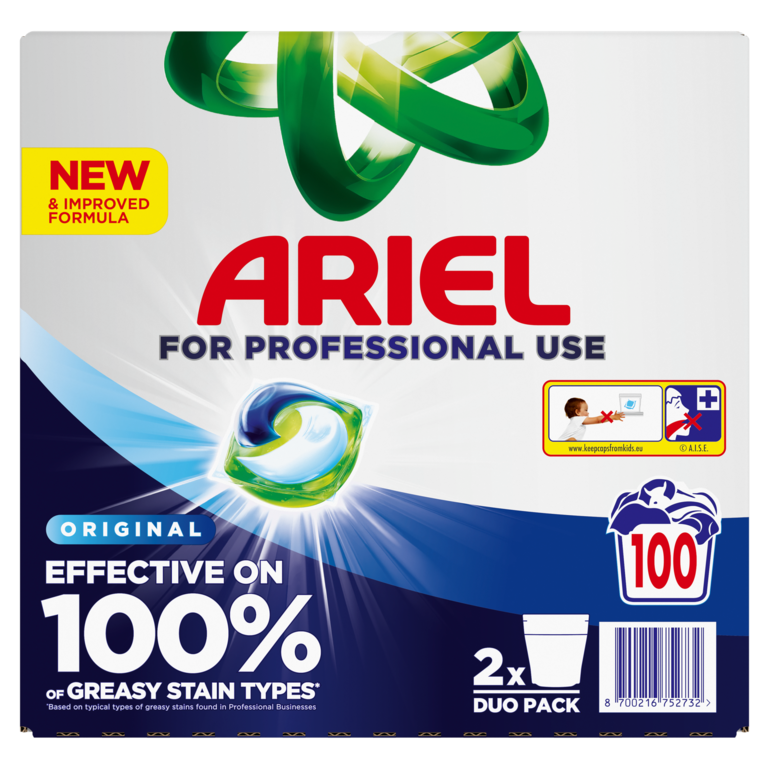 Ariel Professional Liquidpods Regular, 100 pods