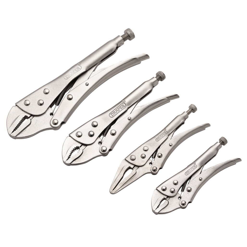 Locking Plier Set (Mole Grips) - 4 Piece