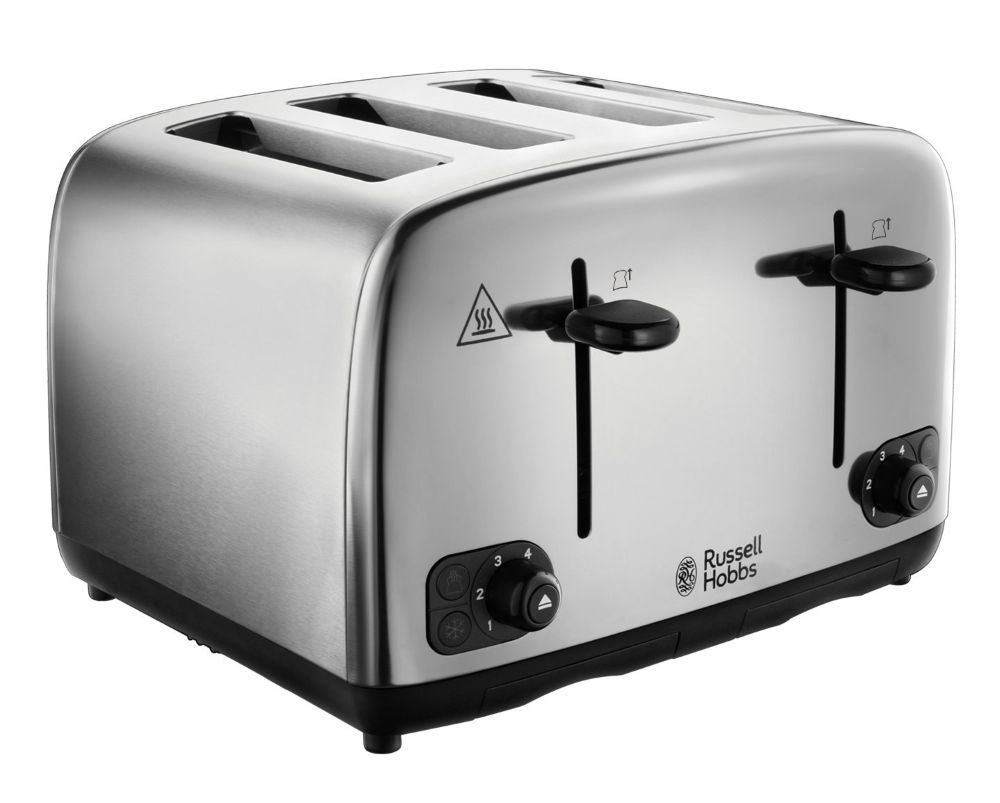 Russell Hobbs Stainless Steel 4 Slice Toaster