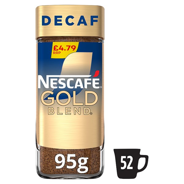 Nescafe Gold Blend Decaf Instant Coffee, 95g