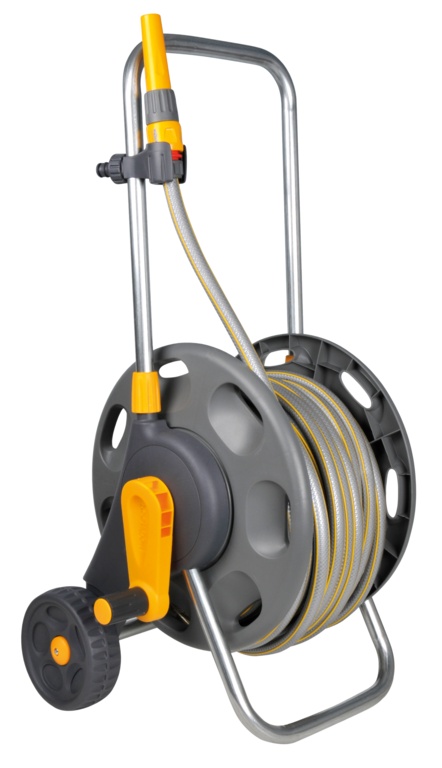 Hozelock 60m Assembled Hose Reel on Cart, c/w 30m Hose