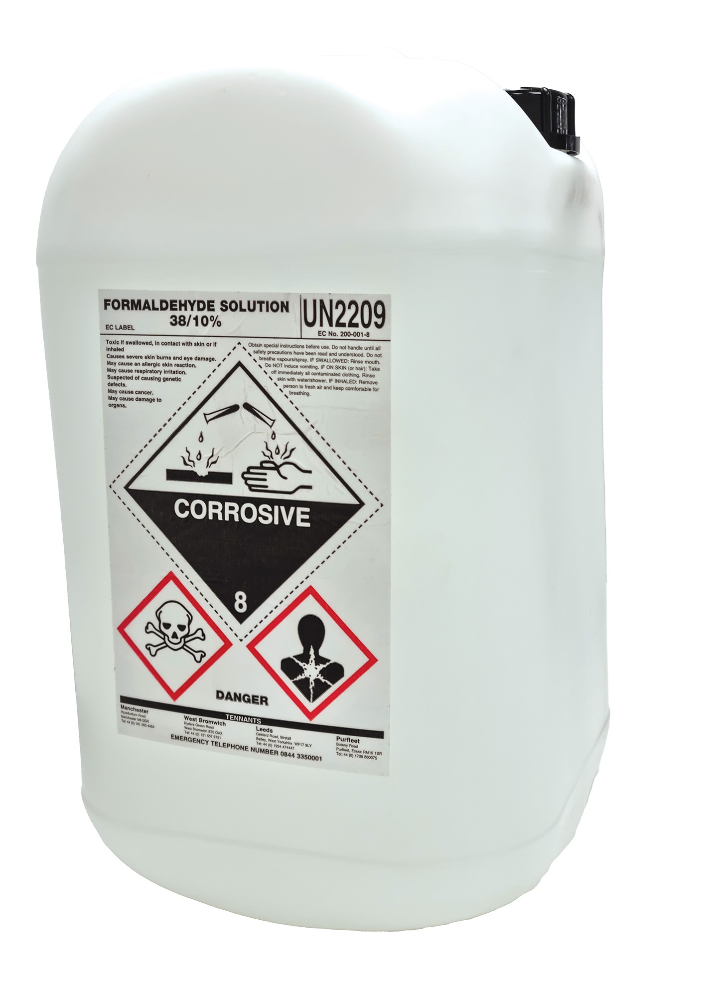 Formaldehyde Liquid 38/6.5% - 1000L IBC