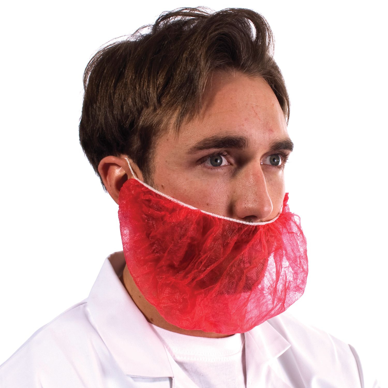 Disposable Beard Mask - Red