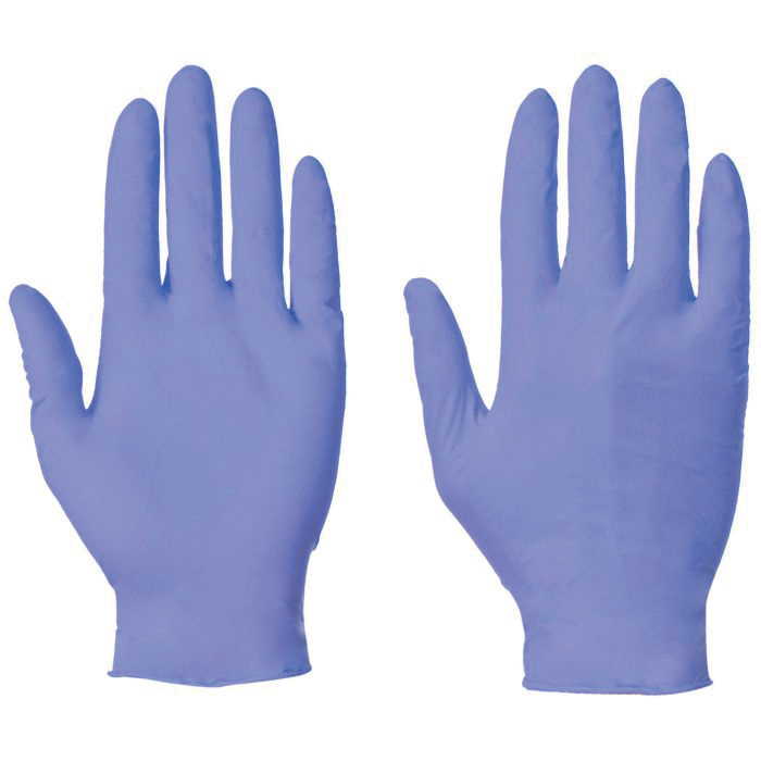 Disposable Nitrile Gloves, Powder-free, Pack of 100 - Large