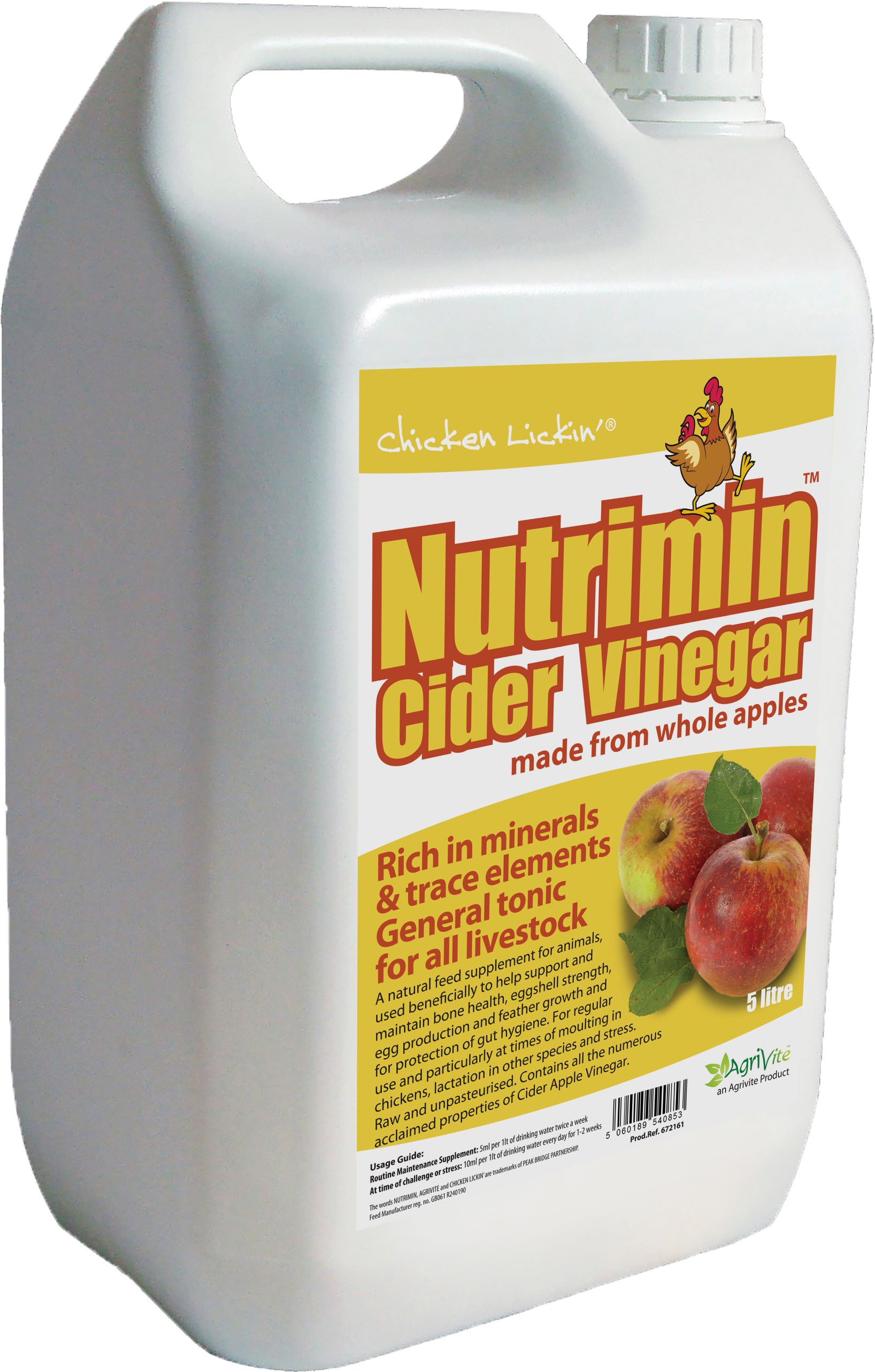 Chicken Lickin' Nutrimin Cider Vinegar - 20L