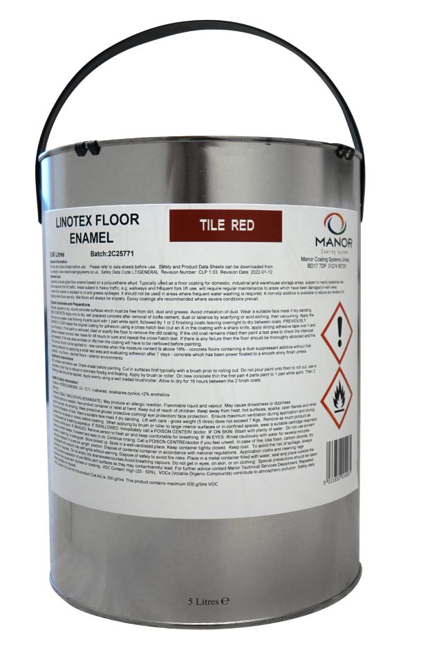 Industrial Floor Paint, 5L - Red