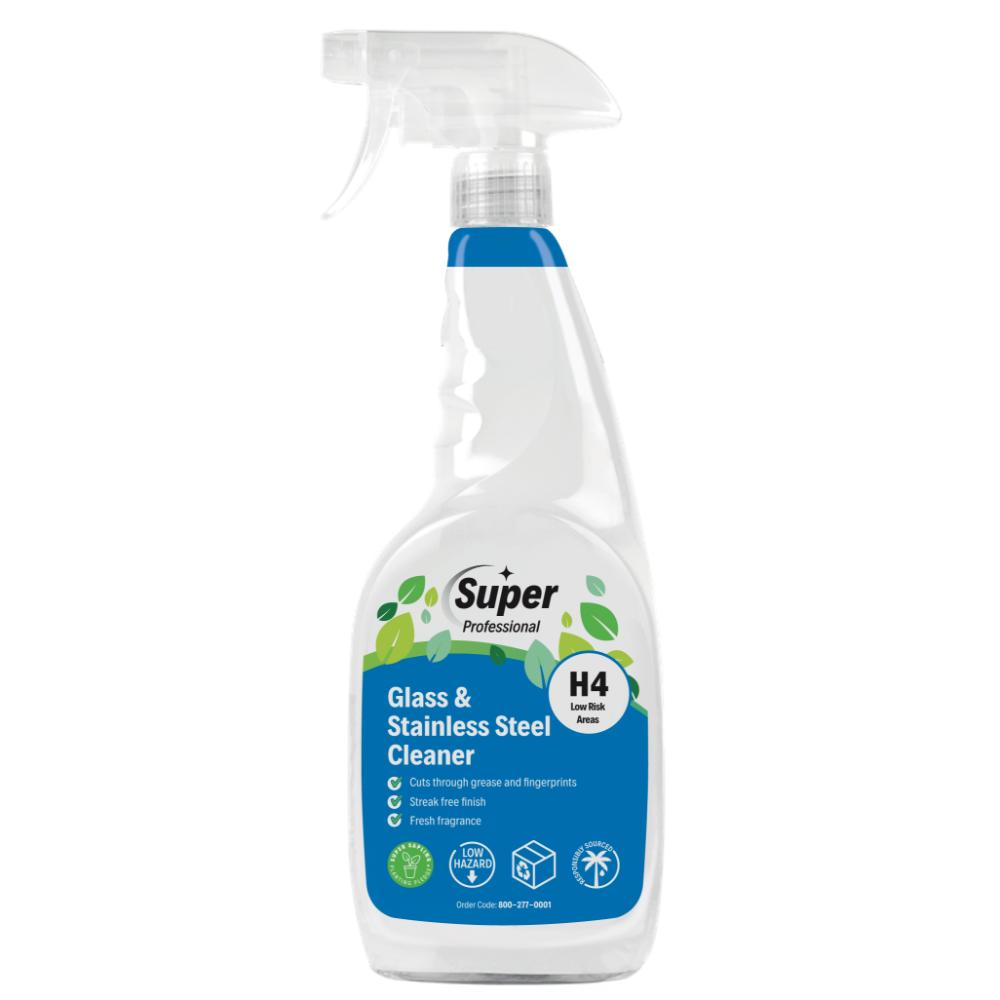 Glass & Stainless Steel Cleaner, 750ml Spray