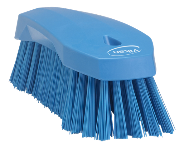 Vikan Hand Brush L, 200mm, Hard - Blue
