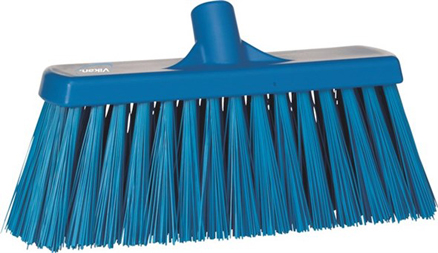 Vikan Broom, 330mm, Very hard - Blue