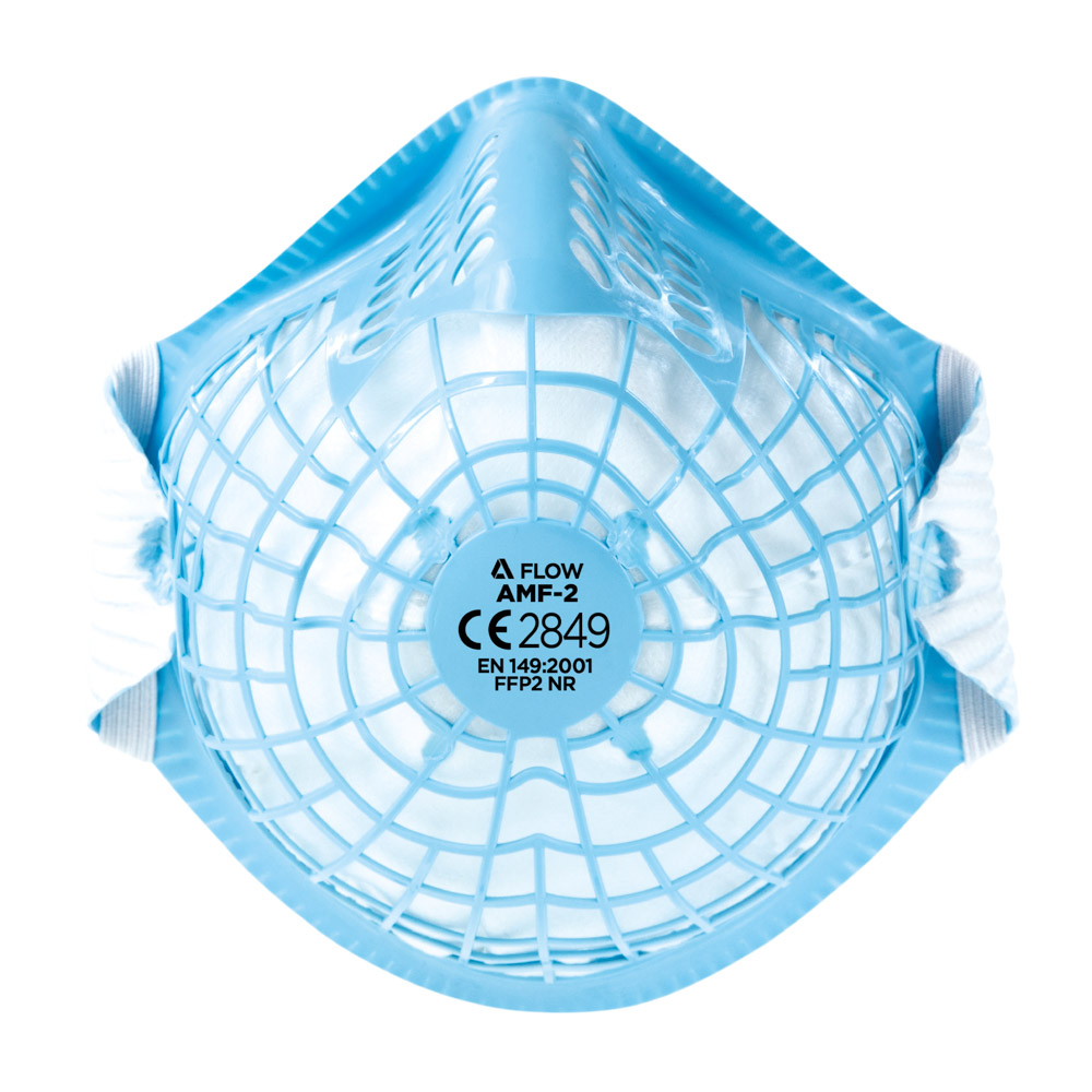 AMF2V AlphaFlow P2 Moulded Disposable Masks, Pack of 10