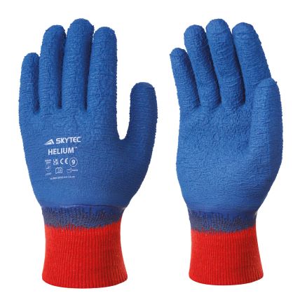 Skytec Helium Blue Latex Coated Gloves - Medium