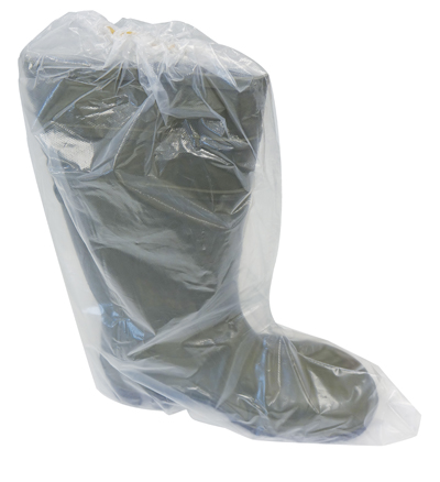 Intemax Polythene Disposable Overboots with elastic strap, Pack of 25 Pairs